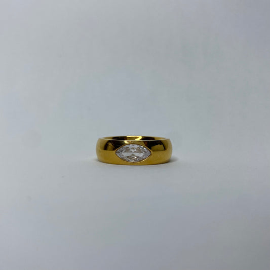 Lozenge stone Ring