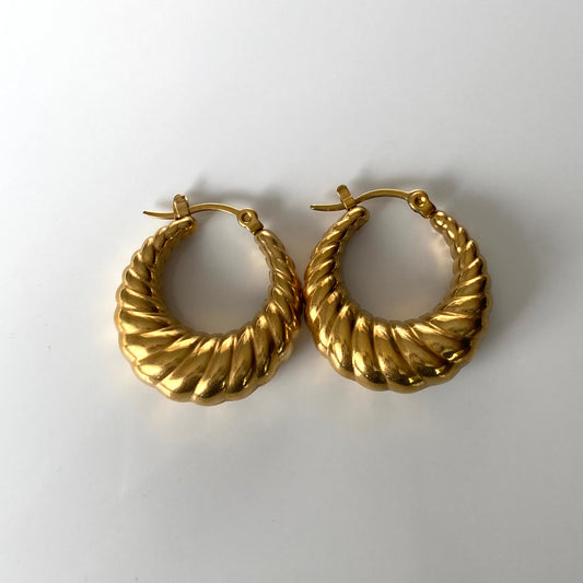 Everyday Croissant Hoop Earring